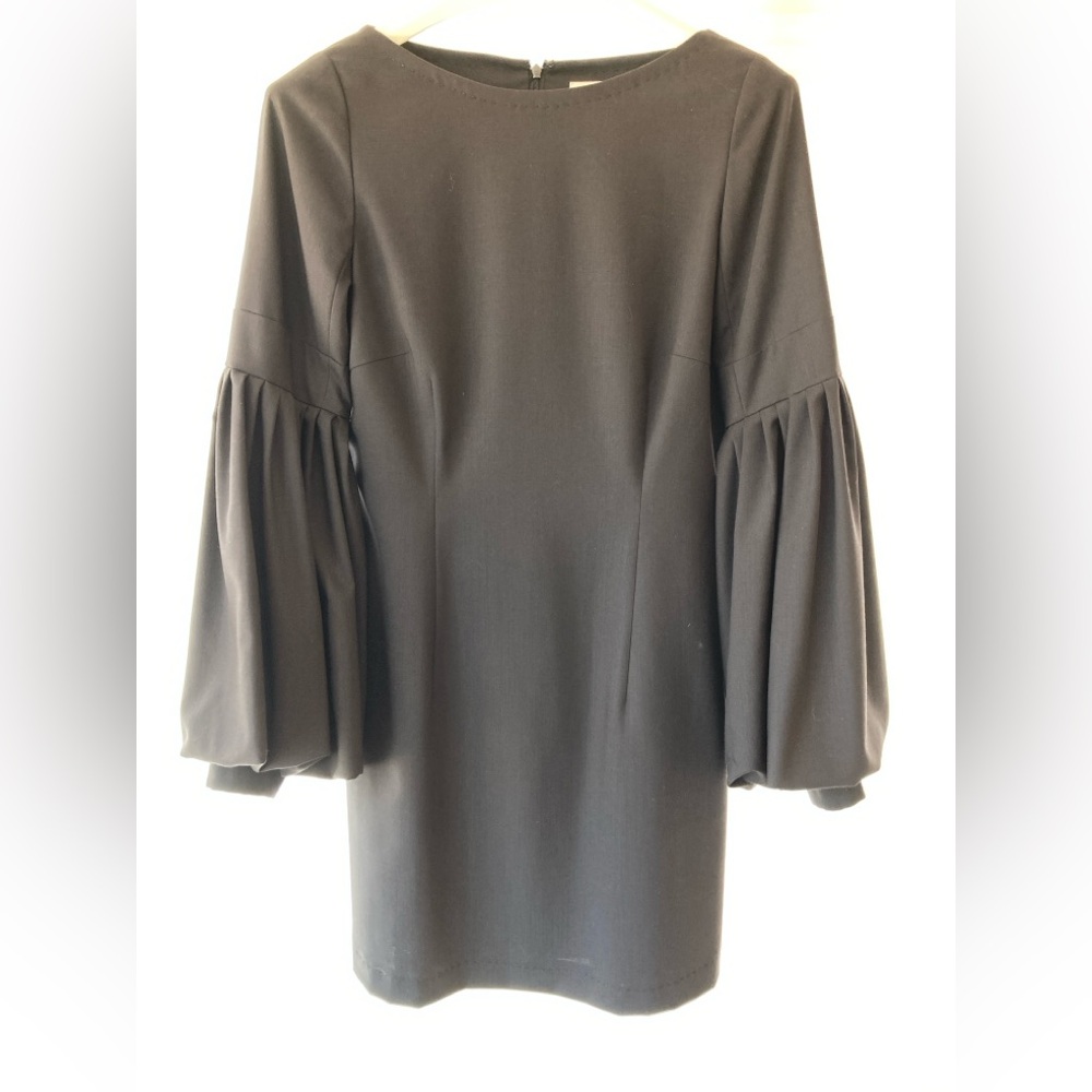 Black Statement Sleeve Mini Dress